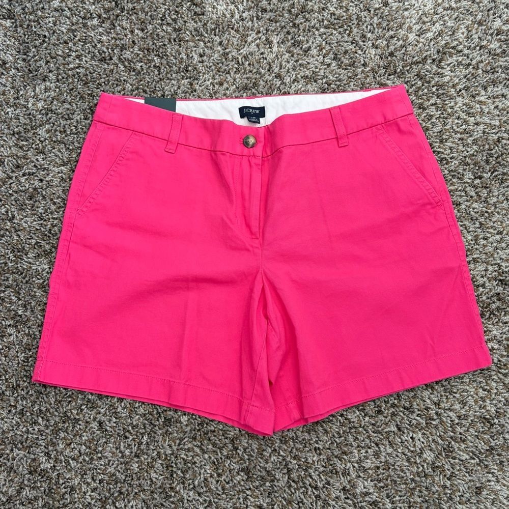J. Crew 7" Classic Chino Casual Shorts Sweet Briar Cotton Pink